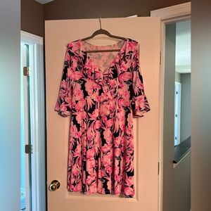 Lilly Pulitzer Dress. Navy and Pink.